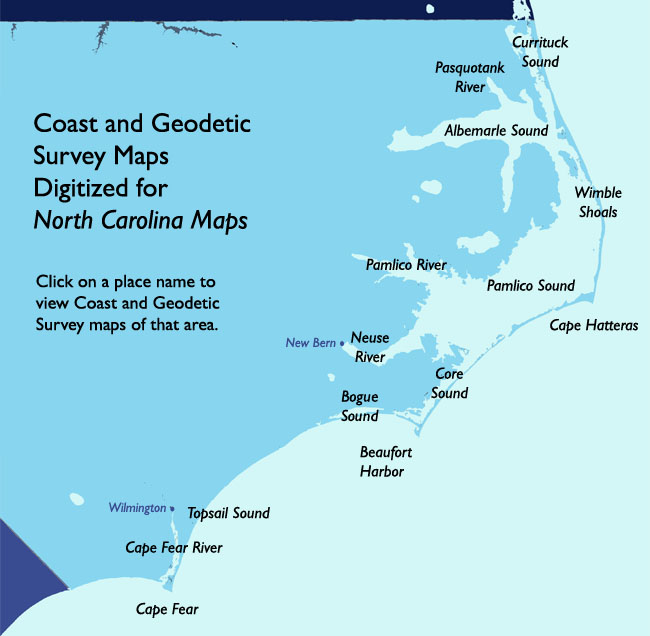 Coast and Geodetic Survey Maps Digitized for North Carolina Maps