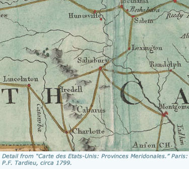 Detail from Carte des Etats-Unis: provinces meridonales, 1796