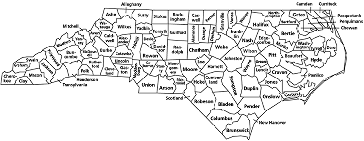 North Carolina Maps Browse By Location