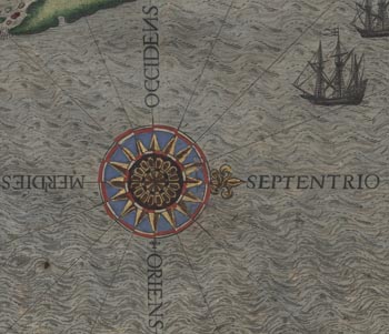 Detail from Americae pars, Nunc Virginia, 1590.