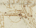 Detail from Sketch of Cumberland County, North Carolina, 1782